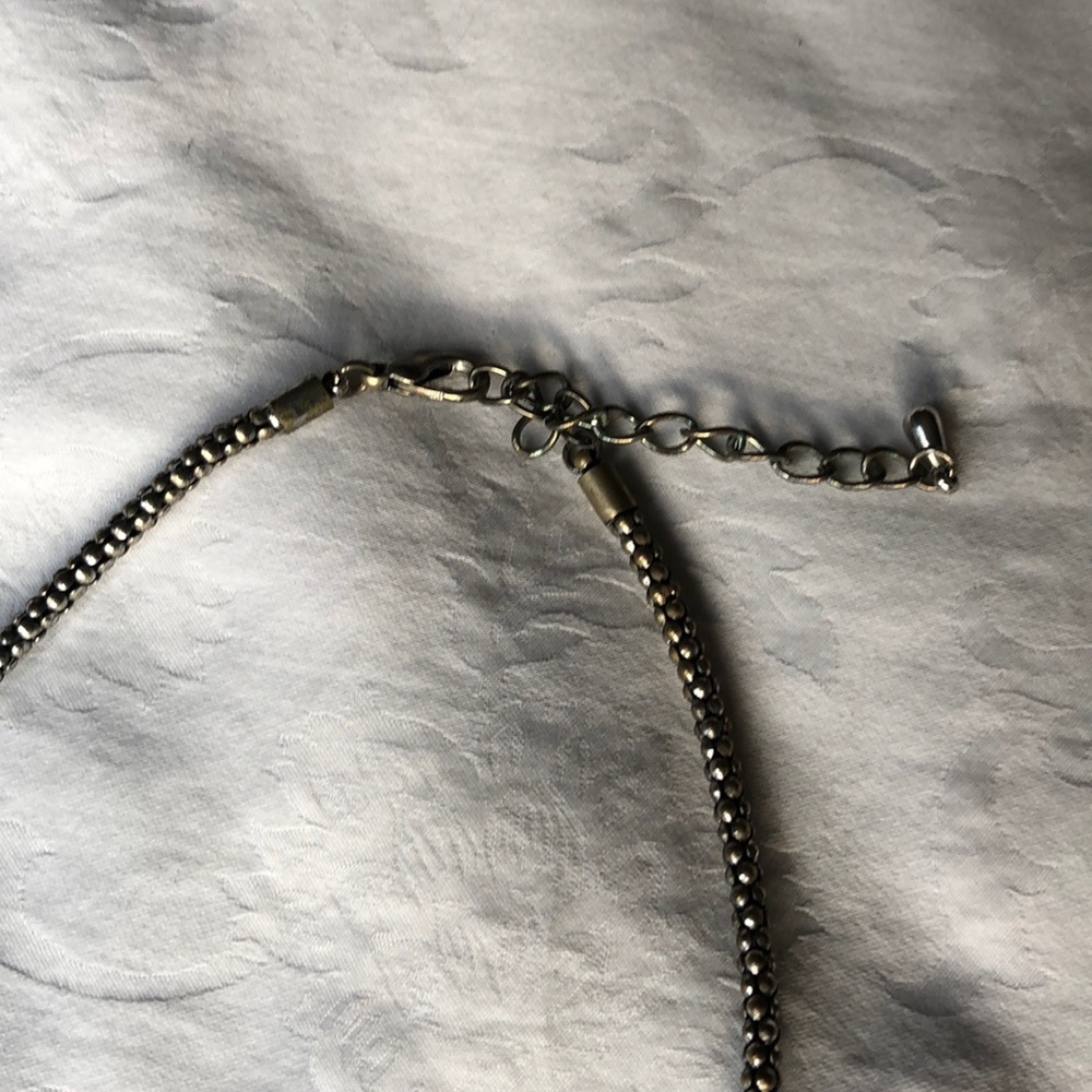 Turquoise Flower Statement Necklace - image 4